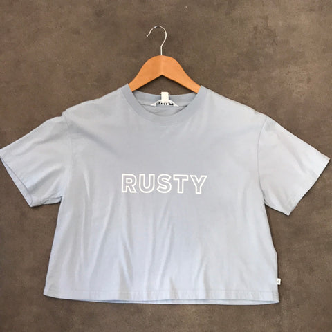 Rusty key line easy fit crop tee