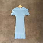 Charis ribbed short sleeve dress