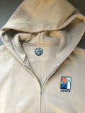 Sweat à capuche zippe / brode / design by Kalis